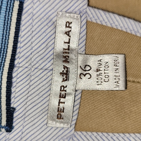 Vintage. Peter Millar. Casual Slacks. 100% Pima Cotton. Men's size 36 - Picture 2 of 13